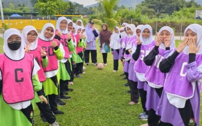 Aksi bola jaring hangatkan Kejohanan Sukan Tahunan SM Al-Itqan 2026
