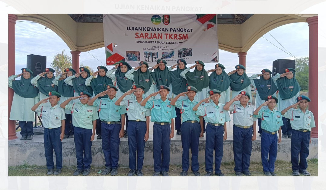 24 murid Sekolah Rendah Al-Itqan sertai Ujian Kenaikan Pangkat Sarjan TKRSM di  D’Amir Chalet Sitiawan, Perak