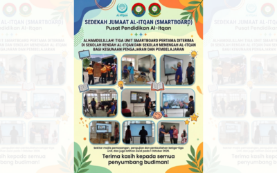 Tiga unit smart board pertama berjaya diterima di Sekolah Rendah Al-Itqan dan Sekolah Menengah Al-Itqan bagi kegunaan pengajaran dan pembelajaran!