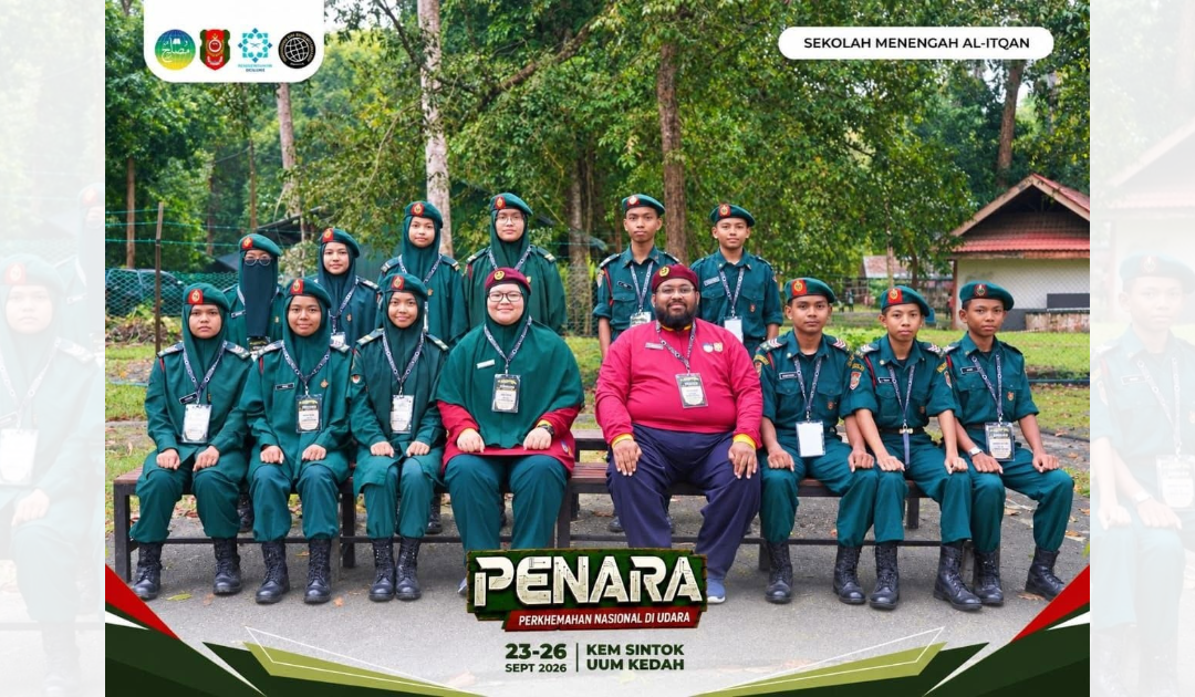 12 orang pelajar Sekolah Menengah Al-Itqan beraksi cemerlang dalam Perkhemahan Nasional di Udara (PENARA) KRS Musleh dan Tunas KRS Musleh dengan Jemputan Terbuka 2026 Zon Utara